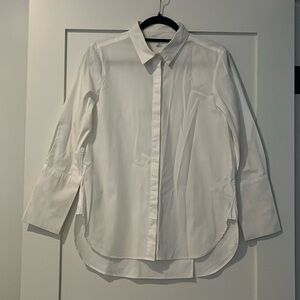 Cuyana Poplin Button Down with Split Back